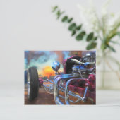 モデルTロードスタービーチサンセットドリームズ ポストカード (スタンド正面)