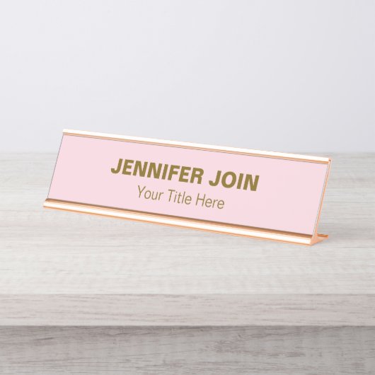 モデレンゴールデン赤面デスクネームプレート デスクネームプレート (正面)