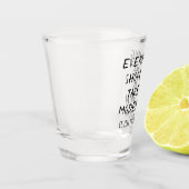モデレーション | 成人飲料ユーモアブラシ引用文 ショットグラス (左)