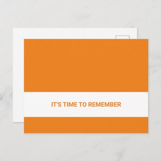 モデレートホワイトフラットバンド葉書 ポストカード (正面/裏面)