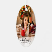 モデンオーナメント写真クリスマス メタルオーナメント (正面左)