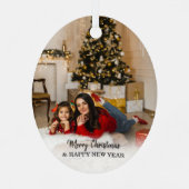 モデンオーナメント写真クリスマス メタルオーナメント (裏面)