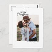 モデンフォトクリスマスはがき編集可能印刷可能 ポストカード (正面/裏面)