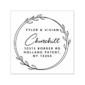 モデンミニマルリースカップル差出人住所 セルフインキングスタンプ (デザイン)