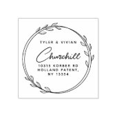 モデンミニマルリースカップル差出人住所 ラバースタンプ (インプリント)