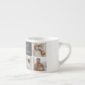 モデン3コラージュ写真とグレーの最高の家族ギフト エスプレッソカップ (右)