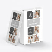 モデン3コラージュ写真とグレーの最高の家族ギフト トランプ