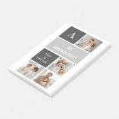 モデン3コラージュ写真とグレーの最高の家族ギフト ポストイット (アングル)