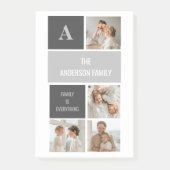 モデン3コラージュ写真とグレーの最高の家族ギフト ポストイット (正面)