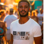 モデン3コラージュ写真とグレーの最高の家族ギフト Tシャツ<br><div class="desc">モデン3コラージュ写真とグレーの最高の家族ギフト</div>