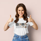モデン3コラージュ写真とグレーの最高の家族ギフト Tシャツ
