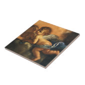 『モデーナの守護聖人の天使の詳細』（Guercinoによる）、 タイル (側面)