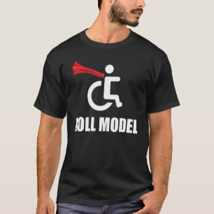 モデ転がルヒーローケープチおもしろいェイス車いすパンギフト Tシャツ