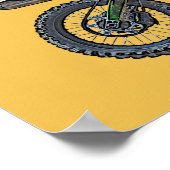 モトカッコいいクロスエクストリーム自由形スタントアート4 ポスター (角)