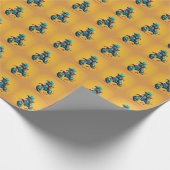 モトクロスおもしろい漫画ラッピング紙 ラッピングペーパー (角)