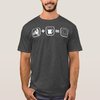 モトクロスとビール モトクロス バイク モトクロス Tシャツ