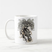 モトクロスに食べて下さい、眠らせて下さい、乗って下さい コーヒーマグカップ (左)