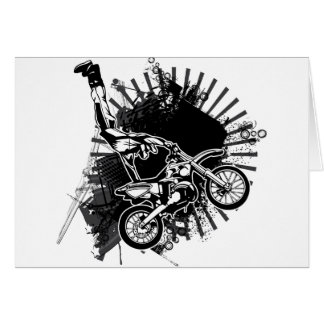 モトクロスのグランジなジャンプ