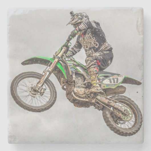 モトクロスのコースター ストーンコースター (正面)