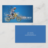 モトクロスのバイクのプロフェッショナルのパーソナルトレーナー 名刺 (正面/裏面)