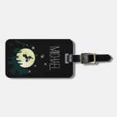 モトクロスの土のバイクのトリックの発育阻害夜月光 ラゲッジタグ (正面横)