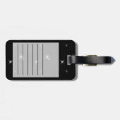 モトクロスの土のバイクのトリックの発育阻害夜月光 ラゲッジタグ (裏面横)