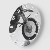 モトクロスの土バイクの選手権レース ラージ壁時計 (傾斜)