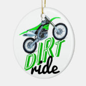 モトクロスの常習者 セラミックオーナメント (左)