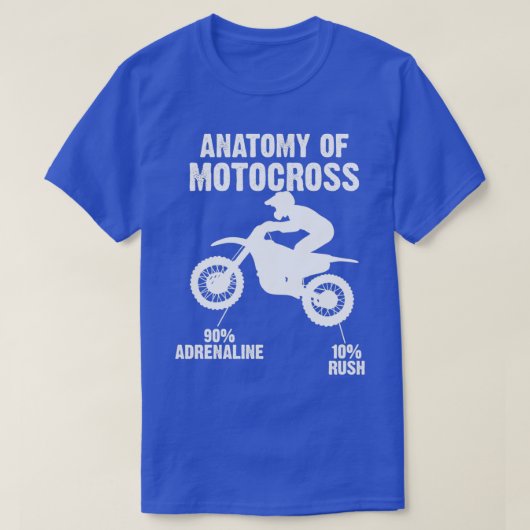 モトクロスの構造を誇らしげにMotoX MXレース Tシャツ (デザイン正面)