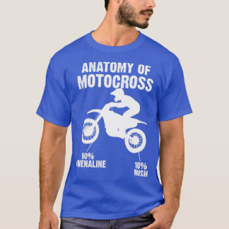 モトクロスの構造を誇らしげにMotoX MXレース Tシャツ