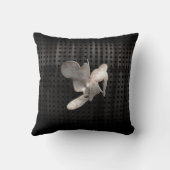 モトクロスの鞭; クールな黒 クッション (裏面)