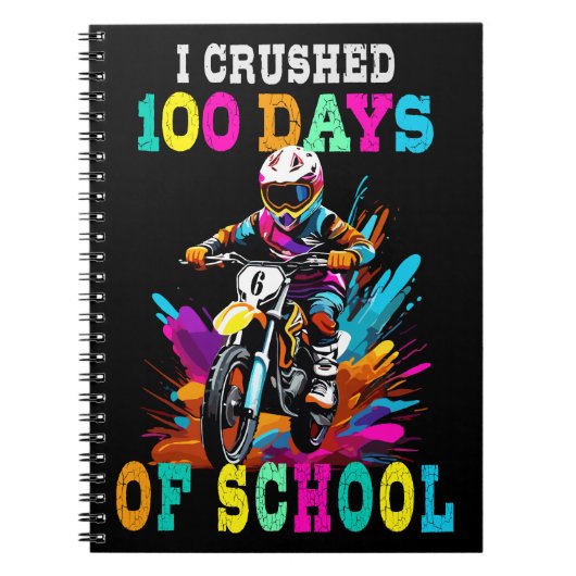 モトクロスの100人の日を潰した ノートブック (正面)