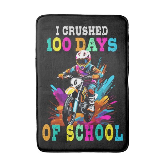 モトクロスの100人の日を潰した バスマット (正面縦)