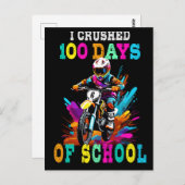 モトクロスの100人の日を潰した ポストカード (正面/裏面)