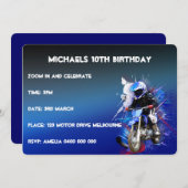 モトクロスへの招待 招待状 (正面/裏面)