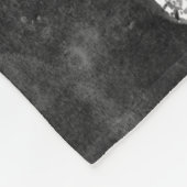 モトクロスアメリカ国旗黒 フリースブランケット (角)