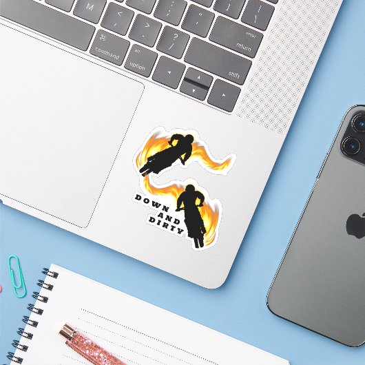 モトクロスエクストリームサイクリング シール (ノートパソコンとiPhone)