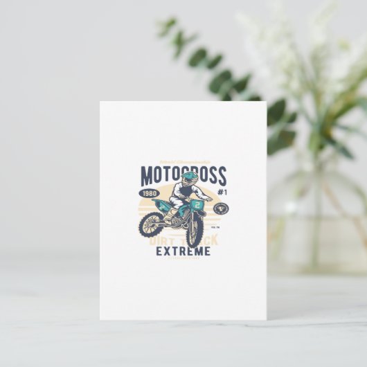 モトクロスエクストリームダートトラック ポストカード (スタンド正面)