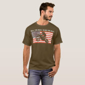 モトクロスエンデューロダートバイクライダー米国国旗 Tシャツ (正面フル)