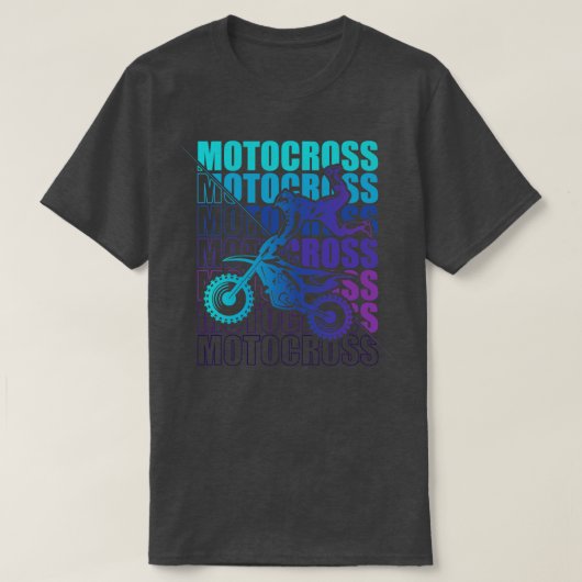 モトクロスエンデューロモーターバイクフリースタイルエクストリームスポーツ Tシャツ (デザイン正面)
