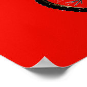 モトクロスオートバイスポーツポップ・アートのアート ポスター (角)