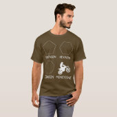 モトクロスオートバイダートバイクおもしろいミーム Tシャツ (正面フル)