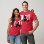 モトクロスオートバイポップ・アートのスポーツアートダート Tシャツ (ユニセックス)