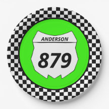 モトクロスカスタムダートバイク番号プレートオングリーン