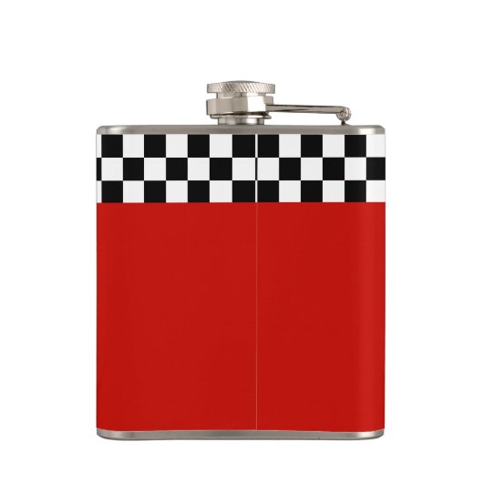 モトクロスカスタムダートバイク番号プレートオンレッド フラスク (裏面)