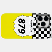 モトクロスカスタムダートバイク番号プレートオン黄色 Case-Mate iPhoneケース (裏面 (横))
