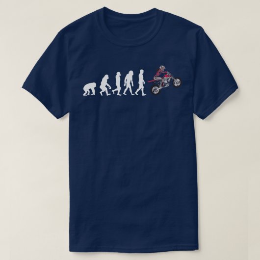 モトクロスガールの進化1 Tシャツ (デザイン正面)