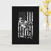 モトクロスギフトダートバイク カード (黄色い花)