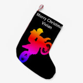 モトクロスクリスマスストッキング スモールクリスマスストッキング (正面 (吊り時))