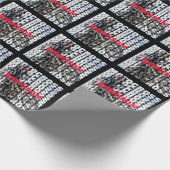 モトクロススポーツダートバイクもしくは自転車に乗る人パーソナライズされた ラッピングペーパー (角)